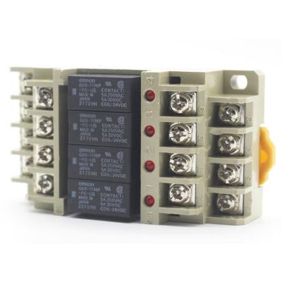 China 4-Point Output Terminal G6B-1174P-US Sealed Relay with Base G6B-4BND Terminal Relay Module for sale