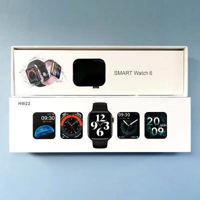 China Hw 22 Wifi Reloj Smartwatch 2021 New Arrival Sports Fitness Traker Man Watch Series 6 Smart Watch for Sport and Game 1.75 inch for sale