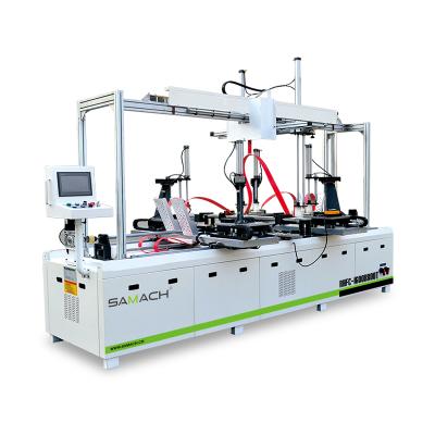 China SAMACH Woodworking Wood Door Frame Making Machine High Frequency Automatic Wood Frame Joining Machine for sale