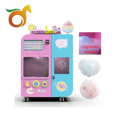 China Customization Accepted Continuously Updated High Efficiency Clean Cotton Candy Floss Vending Machine for sale