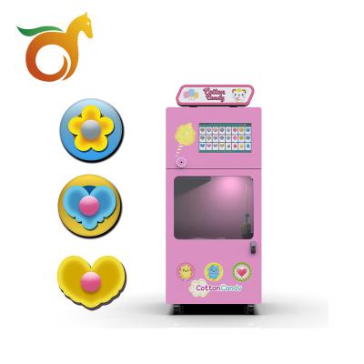 China Customization Accepted Vending Machine Interesting Highly Interactive Rose Cleaning Vending Machine For Cotton Candy for sale