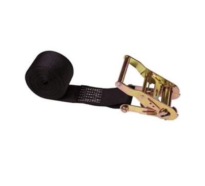 China 50mm Black 5 Ton 2 Inch Ratchet Tie Down Straps for sale