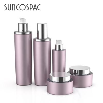 China Personal Care Empty Luxury Cosmetic PP PET Airless Skin Care Bottle And Jar Sets for sale