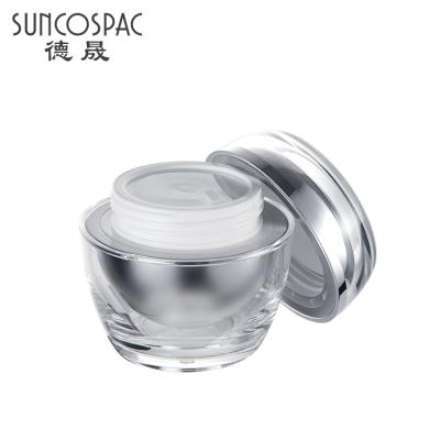 China High Quality Custom Logo Cosmetic Luxurious Airless Cream Jar Cosmetic Packaging End for sale