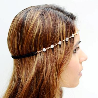 China Simple Environmental Protection Gothic Hair Chains Simple Bridal Hair Accessories For Women for sale