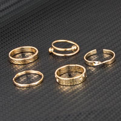 China Manufacturer Romantic Creative Irregular Creative Design Fashion Folding Adjustable Flat Ring Adjustable Flat Ring for sale