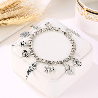 China European and American simple female love alloy bracelet accessories romantic creative bracelet for sale