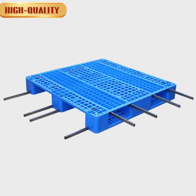 China Rackable Single Faced Nine Feet Stackable Impact Resistance Plastic Pallet for sale