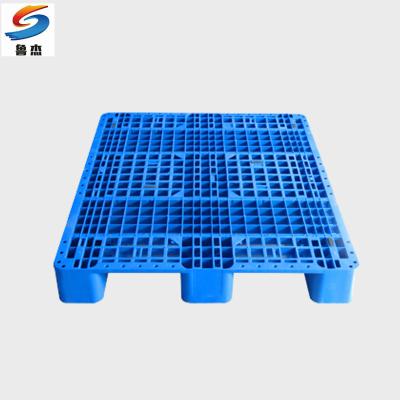 China Rackable Sturdy and Durable Anti Slip Open Bottom Deck Plastic Grid Pallets Cost EUR Plastic Pallets for sale