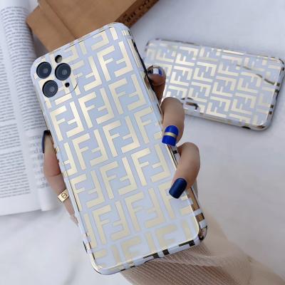 China Shockproof Drop Shipping International Tide Brand Bronzing Soft Silicone Phone Case For iPhone 12 Pro Max for sale