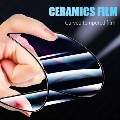 China Cell Phone Factory Wholesale Price 21D Hardness Ceramic Matte Screen Protector Suitable For iphone 13 For Samsung Tempered Glass Film for sale