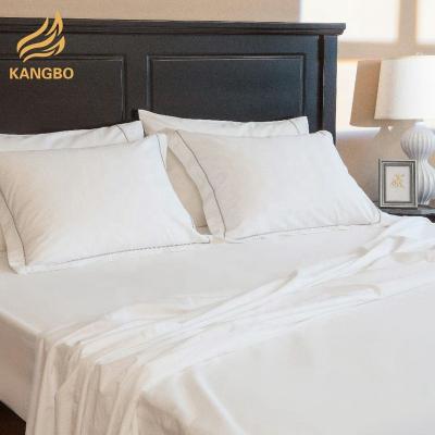 China Custom Made 100% Solid White Cotton Design 6 Pcs Luxury Bedding Set Nondisposable For Sleeping for sale