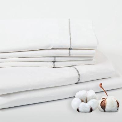 China Nondisposable Home Hotel Comfortable 300TC Cotton Fabric Bed Sheets Bedding Set 6pcs for sale