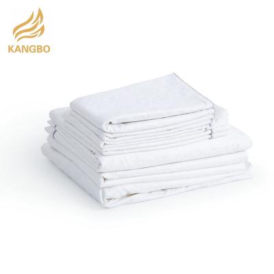 China Nondisposable Bamboo King Size White Jacquard Duvet Cover Sets for sale