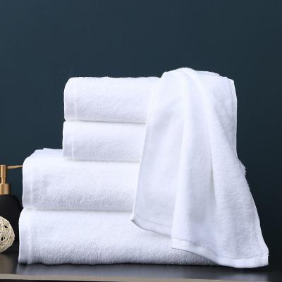 China 100% Terry Hotel Antimicrobial White Cotton Soft Plain Bath Towel for sale