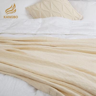 China Eco-friendly 100% beige boho cotton bedspread for sale