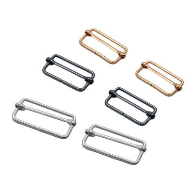 China Eco-friendly Hot Sale Movable Belt Buckle Metal Slider Adjustable Buckle For Bags And Belts for sale