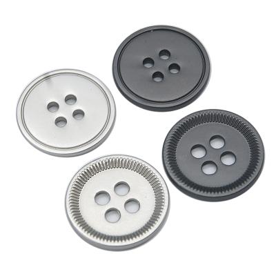 China Sustainable Factory 4 Hole Metal Sewing Buttons For Clothes for sale