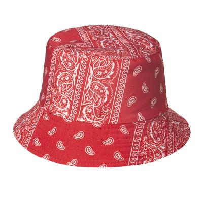 China 2021 Hot Selling Picture All Over Print Quality Red Bucket Hat for sale