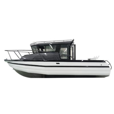 China Recreational Sports Full Fishing New Zealand Cabin 750 Craft Boat Aluminum Alloy Easy Fishing Boats For Sale for sale