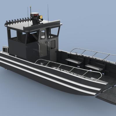 China Work/Fishing 10m Landing Barge Ferry Work Barge Aluminum Commercial Liner For Cargo Truck for sale