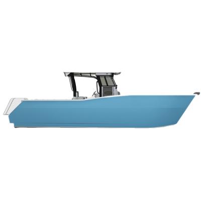 China Poseidon 7.9m Fishing Welded Catamaran Aluminum Center Console Fishing Speed ​​Boat For Offshore Recreation for sale