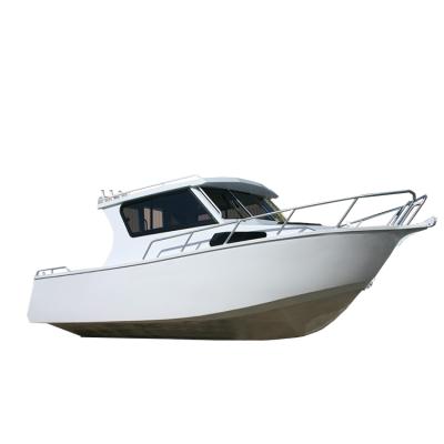 China Aluminum Luxury Yacht Boat Fishihng 7.5m Lifestyle Fishing Boat For Sale for sale