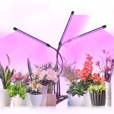 China Seed Starting 3 Heads Led Grow Lights For Indoor Plants Clip Led Growing Light for sale