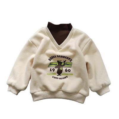 China High quality anti-shrink cotton long sleeve crewneck screen print baby sweatshirts design without hoodless for sale