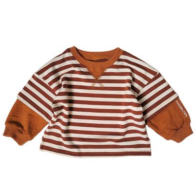 China Hot Sale Baby Sweatshirt Anti-Shrink Kids Color Long Sleeves Boy Girl Loungewear Kids Sweater for sale