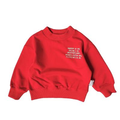 China The Latest Autumn Children's Crewneck Sweatshirt Baby Blanks Baby Toddler Plain Anti-shrink Wholesale Sweatshirt for sale