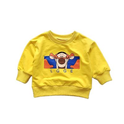 China Baby Toddler Spring Cotton O-Neck Anti-Shrink Kids Sweatshirt Autumn Crewneck Sweater Long Sleeve for sale