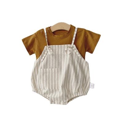 China Baby Girls' Clothing Sets Cotton Baby Clothes Infants Boy Knitted Clothing Set Two-Piece Anti-Shrink for sale