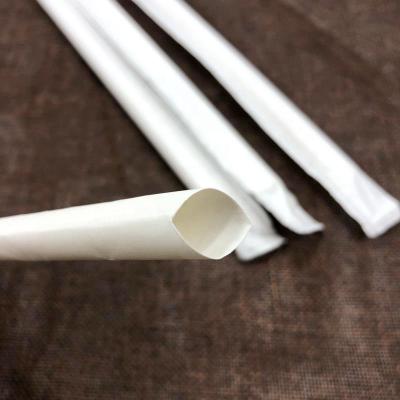 China SR New Product 12mm Disposable Biodegradable Bamboo Fiber Straw Boba for sale