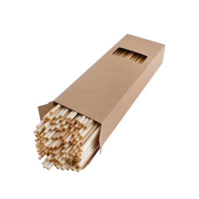 China Disposable Wholesale Biodegradable Box Judging Hay Stem ECO Natural Wheat 3MM Small High Quality Drinking Straws Made From Hay for sale