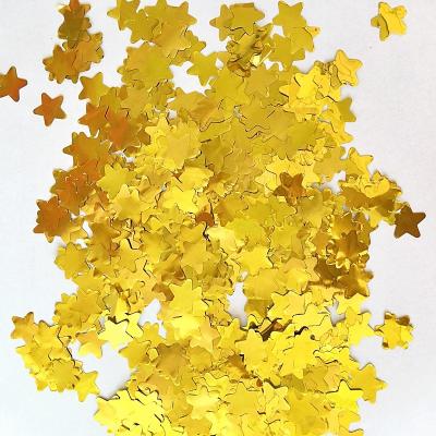 China Free Samples PVC Metallic Confetti Mylar Confetti Star, Bulk Gold Foil Wedding Foil Confetti Foil for sale