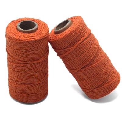 China Gift Wrapping SR 100m 2mm 3mm Orange Bakers Twine Colored Twine For Crafts for sale