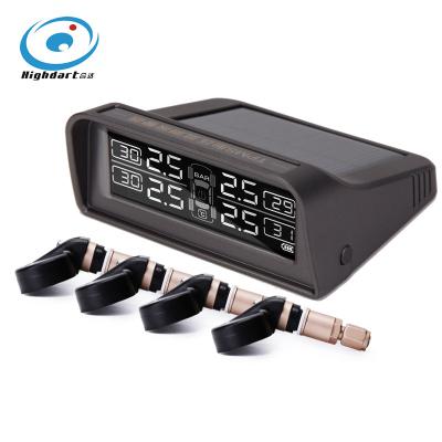 China Car TPMS Tyre Pressure Monitoring System Solar Power Wireless LCD Display for sale