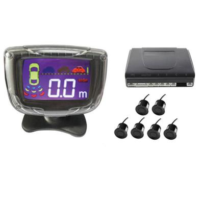 China Black Color Car Reverse Parking Sensor Backup Radar System With Sounds Alarm for sale