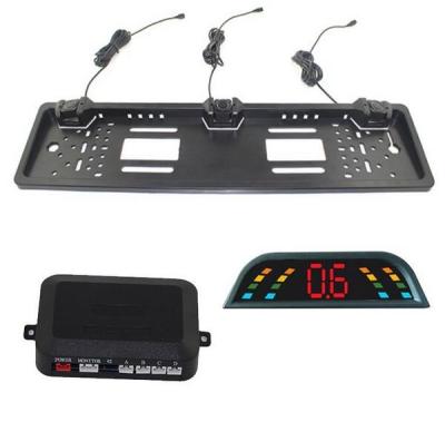 China Waterproof Car Reverse Parking Sensor Kit With 3 Sensors And LED Display for sale