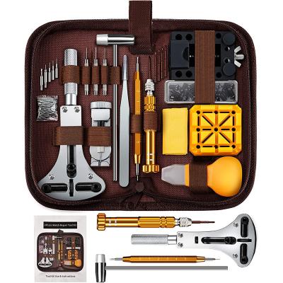 China Professional 149pcs Watch Tool Kit Watch Repair Tool Kit Watches Battery Replacement Watch Band Link Remover Spring Bar Tool Kit for sale