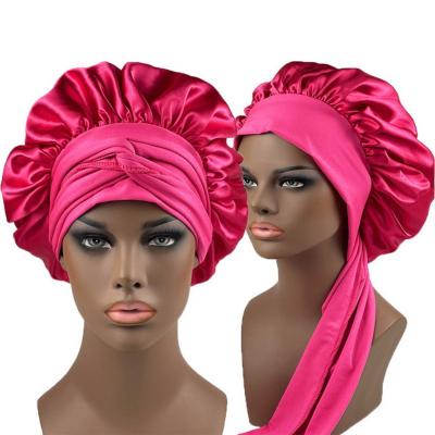 China Fashionable Silky Silky Edge Ribbon Satin Adjustable Wide Cowl With Tie for sale