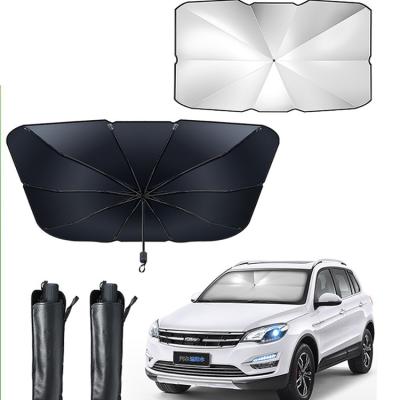 China Sports Multifunctional Portable Parking UV Proof Sun Shade Collapsible Windshield Foldable Car Sun Umbrella for sale