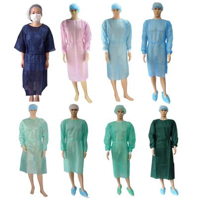 China Lab Isolation Gown Level 2 Nonwoven Medical Grade Disposable Surgical Gown For Hospital Batas Quirurgicas Desechables for sale