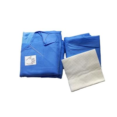 China Comfortable Soft Sterile Medical Personal Isolation Anti Virus Chemical Disposable Hospital Coverall Clothing for sale