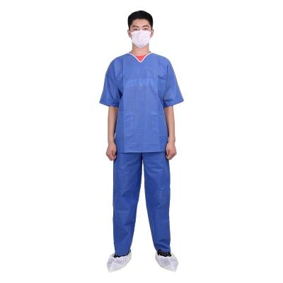 China Hospital Comfortable Soft Disposable Sterile Personal Safety Coverall Chemical Disposable Medical Protective Coveralls for sale