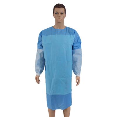 China PP Nonwoven Disposable Protective Medical Isolation Gown Level 2 Sergical Surgical Gown for sale