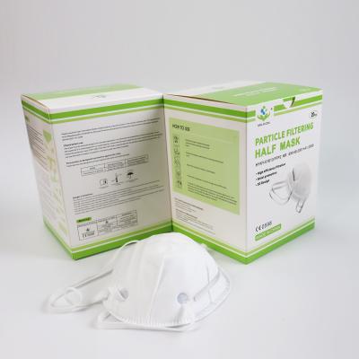 China Adult Medical Use Ffp2 Mask With Logo Anti-Dust Earloop Disposable Ce 2001 Ffp2 Mask for sale