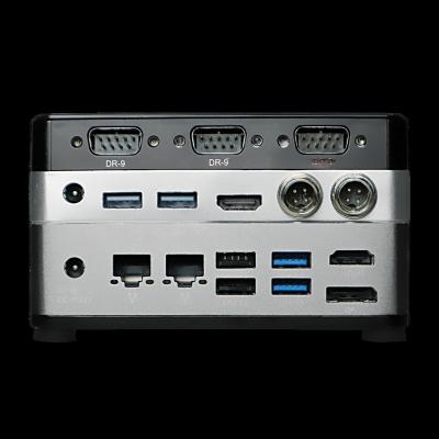 China LAN Rj45 4 USB HD MI VGA Mini Cube Hornet 2 Mini Desktop Gaming Desktop Computer Core i9 PC for sale