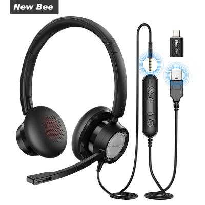 China Manufacturer 20-20KHz Professional Wired Noise Canceling Gaming Call Center Headset For Call Center Earphones for sale